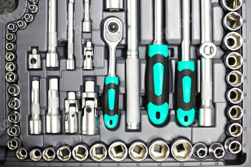 Preview: set of wrenches and bits.
