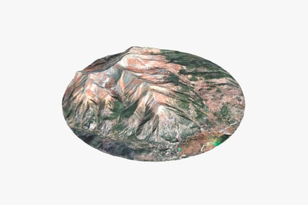 Visualização: Topografia do Monte Elbert, Montanhas Rochosas do Colorado