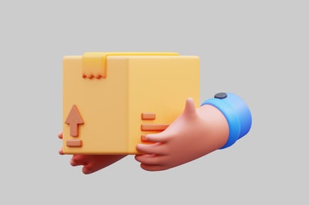 Preview: Hand holding a yellow box