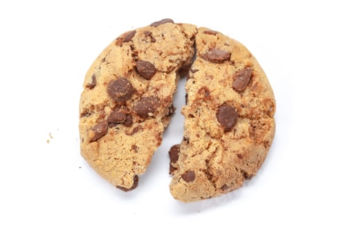 Preview: Chocolate chip cookie on white