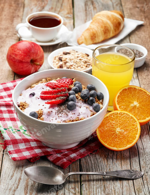Preview: healthy breakfast ingredients