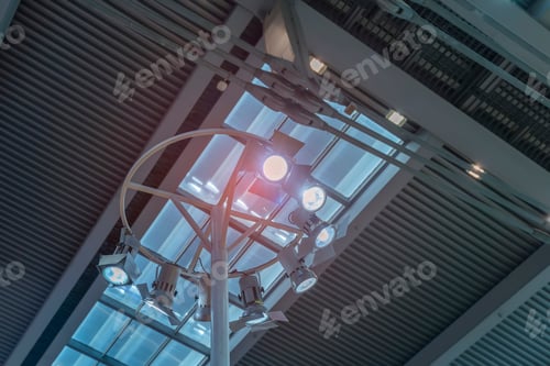 Preview: Led Light On Mall Roof.