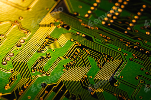 Preview: Electronic circuit board close up