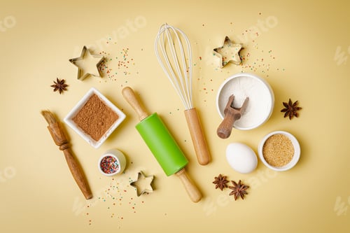 Preview: Baking or cooking background.