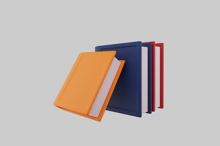Preview: Colorful hardcover books set