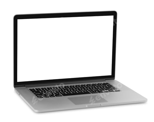 Preview: laptop with blank screen