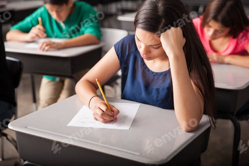 Preview: Taking a test in high school