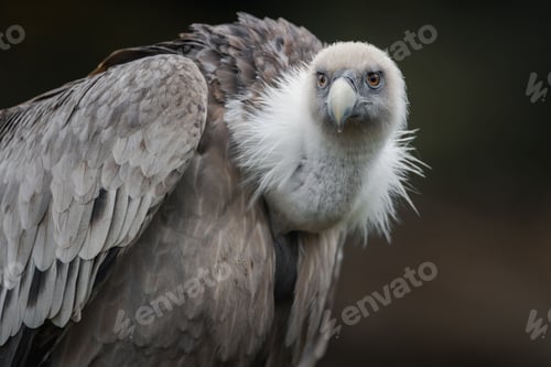 Preview: Close-up of a vulture with detailed plumage.