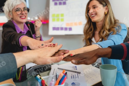 Visualização: Business team diversity inclusion collaboration unity