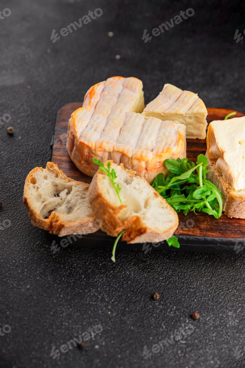 Preview: Washed rind cheese soft cheese with orange rind munster french cheese tasty snack food