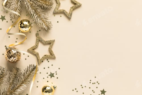 Visualização: Conceito de cartão de felicitações para o Natal e Ano Novo na cor Set Sail Champagne