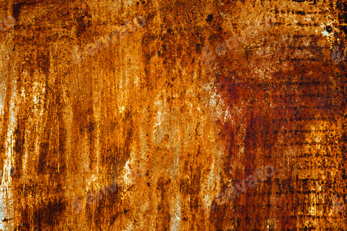 Preview: Very rusty orange old metal painted texture