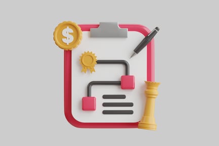 Preview: Business strategy clipboard asset