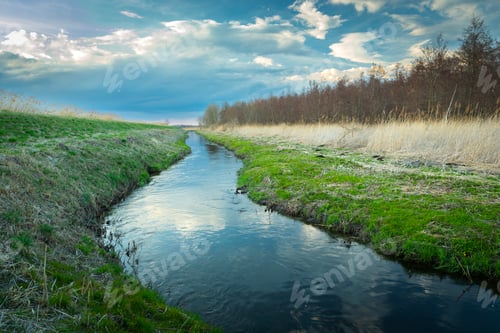 Preview: A quiet small river Uherka in Stankow, eastern Poland