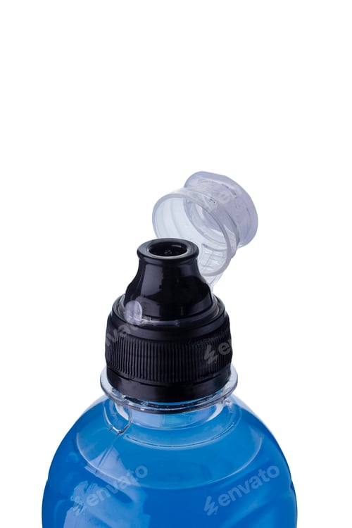 Preview: Close Up of Blue Sports Drink Bottle