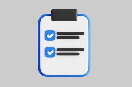 Preview: Clipboard with checklist report document