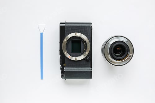 Preview: professional tools for digital APS-C dirty camera matrix sensor cleaning on white background