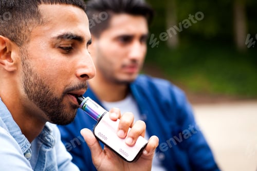 Preview: Man using vape