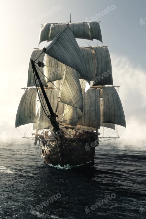Preview: Pirate ship front view