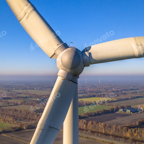 Preview: Rotor and Nacelle of Wind Turbine square