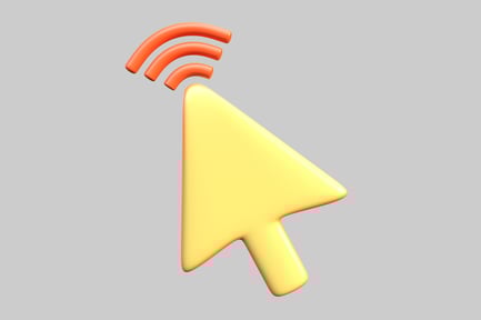 Preview: Cursor arrow with Wi-Fi signals