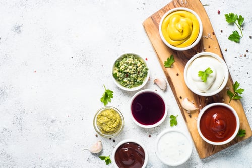 Preview: Sauce set assortment - mayonnaise, mustard, ketchup and others o
