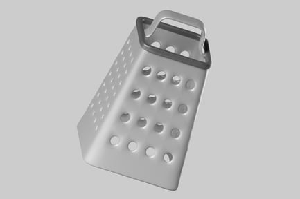 Preview: Box Grater Kitchen Tool with Handle