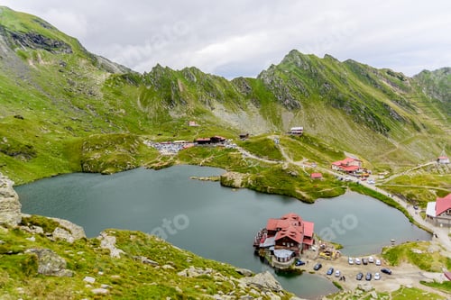 Preview: Breathtaking view of the mountains near Balea Lake in Romania