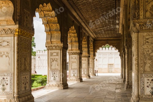 Preview: Archways, Red Fort, Delhi, India