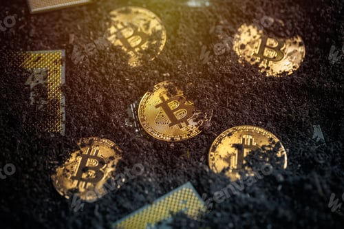 Minería de bitcoins dorados