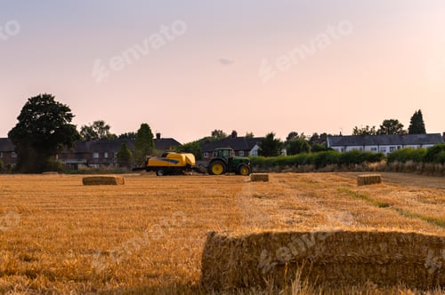 Preview: Process of hay making during harvesting