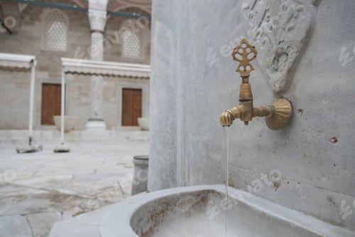 Preview: A beautifully crafted Marble Fountain set in a Historic Courtyard that exudes charm