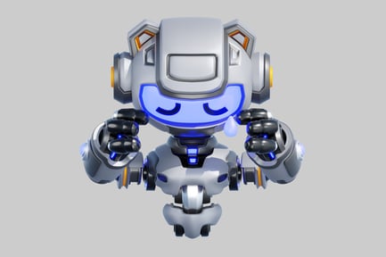 Preview: Crying robot character