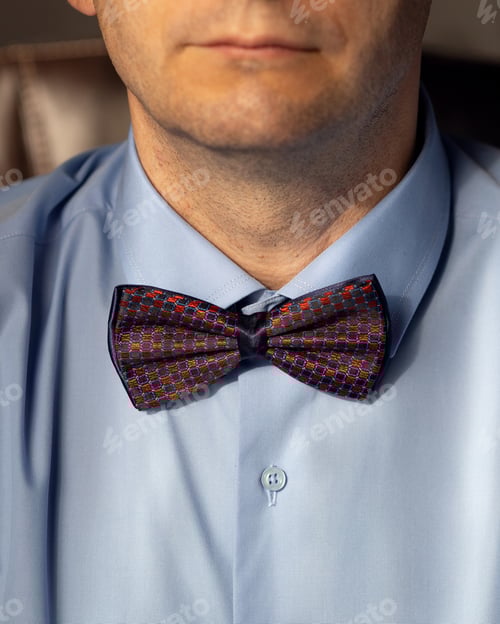 Preview: Close Up of Man with Bow Tie