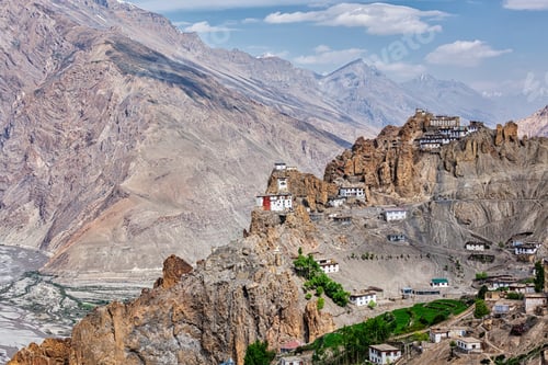 Preview: Dhankar gompa Buddhist monastery in Himalaya