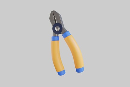 Preview: Cartoon pliers with yellow handles