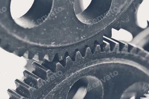 Preview: Intricate arrangement of gears showcasing mechanical precision and design