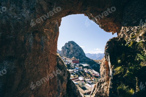 Preview: Landscape in zizhu temple in Tibet,China