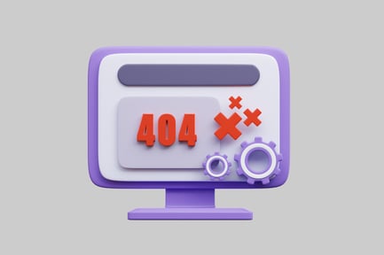 Computer monitor with error message