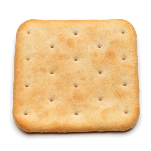 Preview: Dry cracker cookies isolated on white background cutout