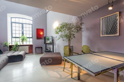 Preview: Interior Of A Modern House, Living And Dining Room