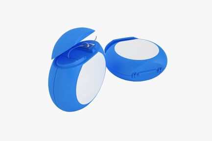 Preview: Floss Dispenser Blue and White