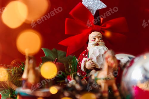 Preview: postcard with christmas decoration