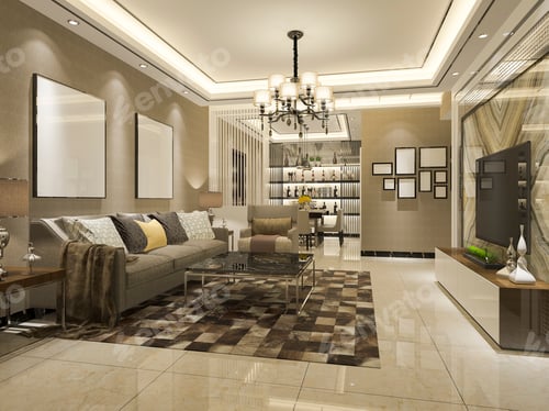 Elegant Home Interior with Modern Design Elements