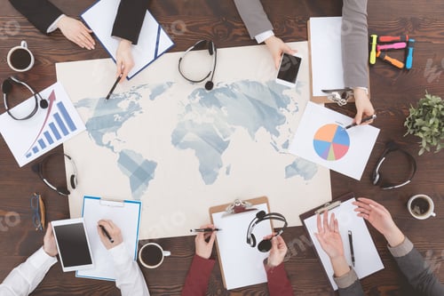 Preview: Telemarketers having a meeting