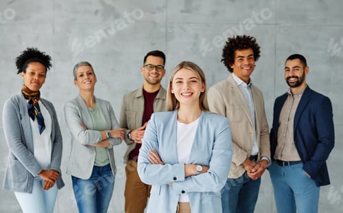 Preview: Young business people during meeting in the office