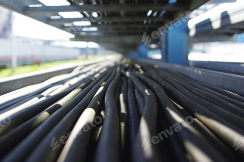 Preview: Tubes of a conveyor at an industrial facility