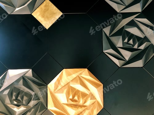Preview: Wooden rose sculpted wall background