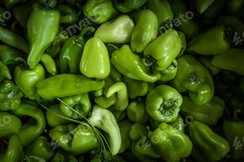 Preview: Full Frame Shot Of Green Bell Peppers