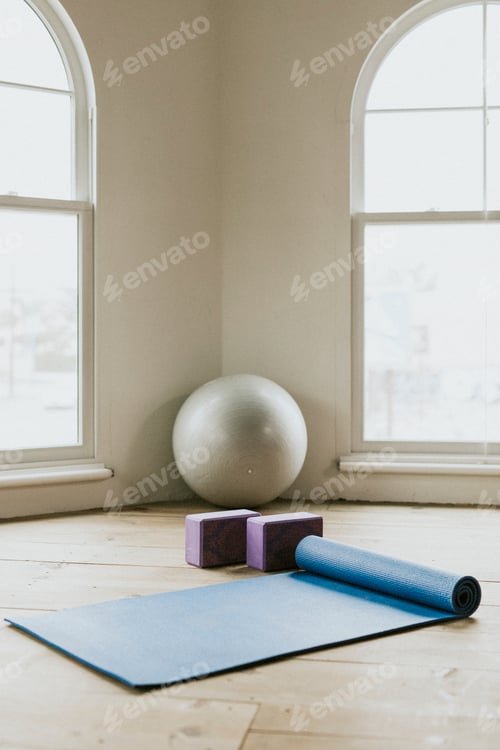 Preview: Yoga Mat and Blocks in a Calm Setting